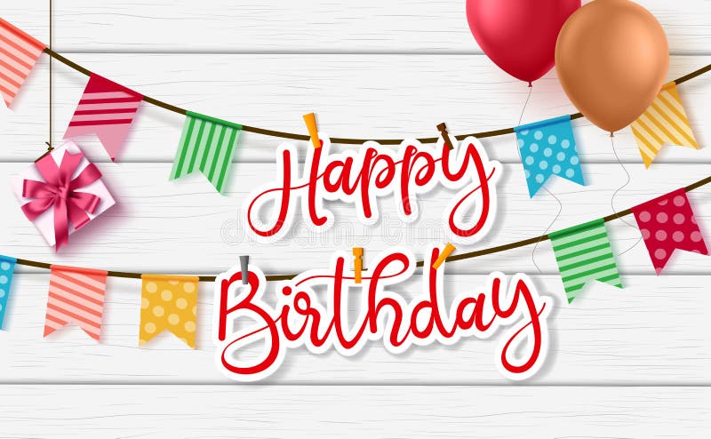 Feliz aniversário vetor saudando o plano de fundo Palavra de corte de papel de aniversário feliz ilustração stock Feliz aniversário vetor saudando o plano de fundo Palavra de corte de papel de aniversário feliz ilustração stock