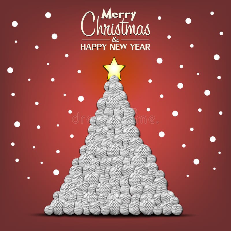 Feliz Ano Novo. árvore De Natal Feita De Bolas De Golfe Ilustração do Vetor - Ilustração de projeto, moderno: 205525426 Feliz Ano Novo. árvore De Natal Feita De Bolas De Golfe Ilustração do Vetor - Ilustração de projeto, moderno: 205525426