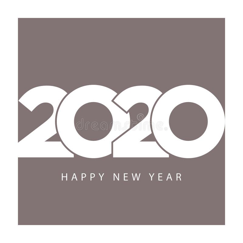 Feliz Año Nuevo de la plantilla 2020 elegantes del calendario del negocio stock de ilustración Feliz Año Nuevo de la plantilla 2020 elegantes del calendario del negocio stock de ilustración