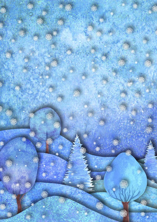 Feliz Año Nuevo y diseño de la Feliz Navidad Colinas exhaustas de la mano del Watercolour, casas, copos de nieve stock de ilustración Feliz Año Nuevo y diseño de la Feliz Navidad Colinas exhaustas de la mano del Watercolour, casas, copos de nieve stock de ilustración