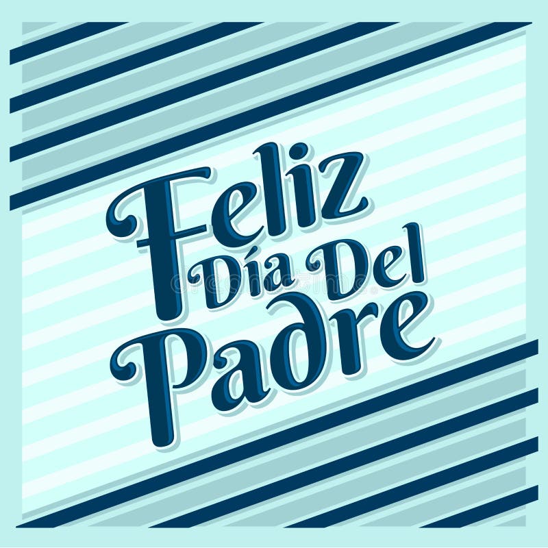 Feliz dia de padre - los españoles felices del día de padres mandan un SMS stock de ilustración