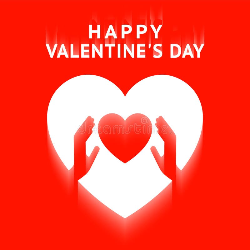 Feliz dia dos namorados gestos com coração ilustração royalty free