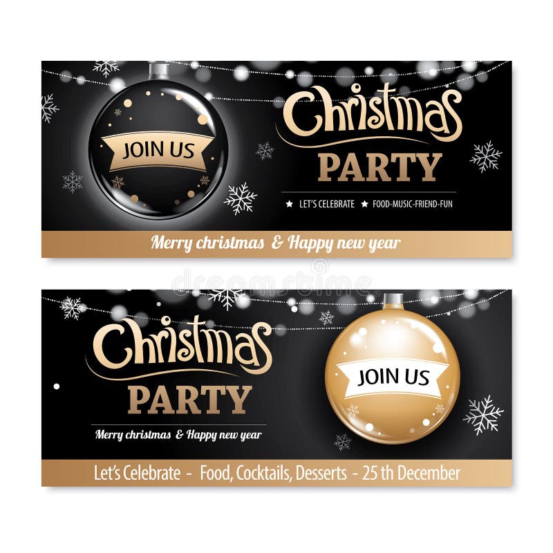 Feliz diseño t de la bandera y de tarjeta del cartel de la fiesta de Navidad de la invitación ilustración del vector Feliz diseño t de la bandera y de tarjeta del cartel de la fiesta de Navidad de la invitación ilustración del vector