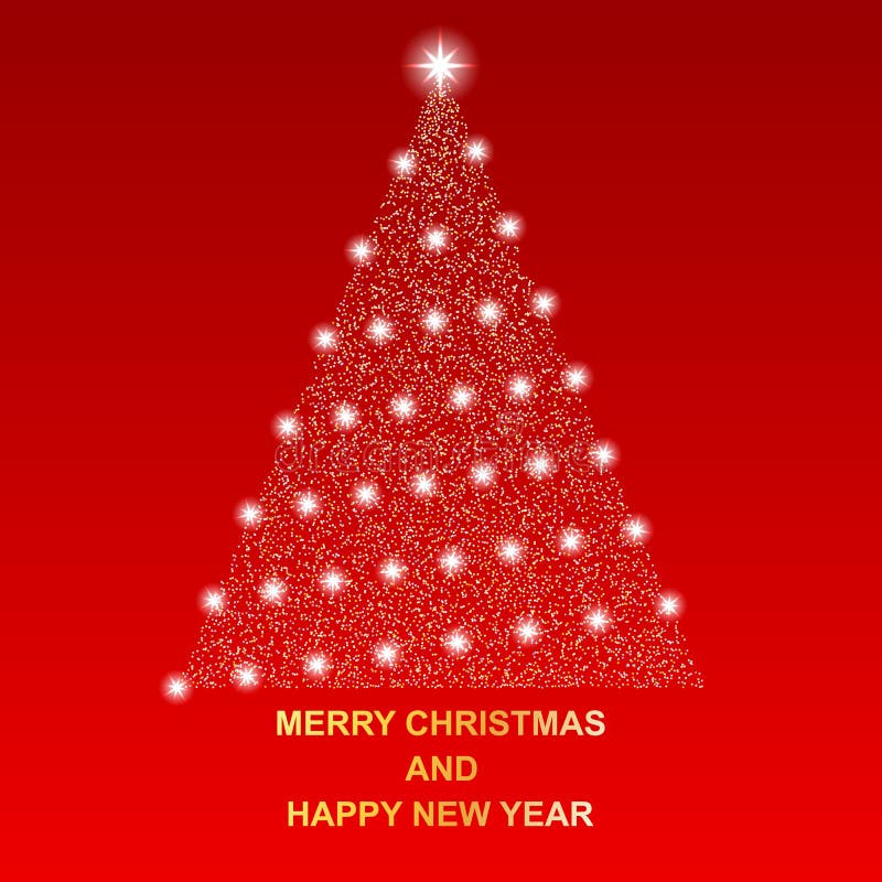 Feliz Natal e ano novo feliz ilustração royalty free Feliz Natal e ano novo feliz ilustração royalty free