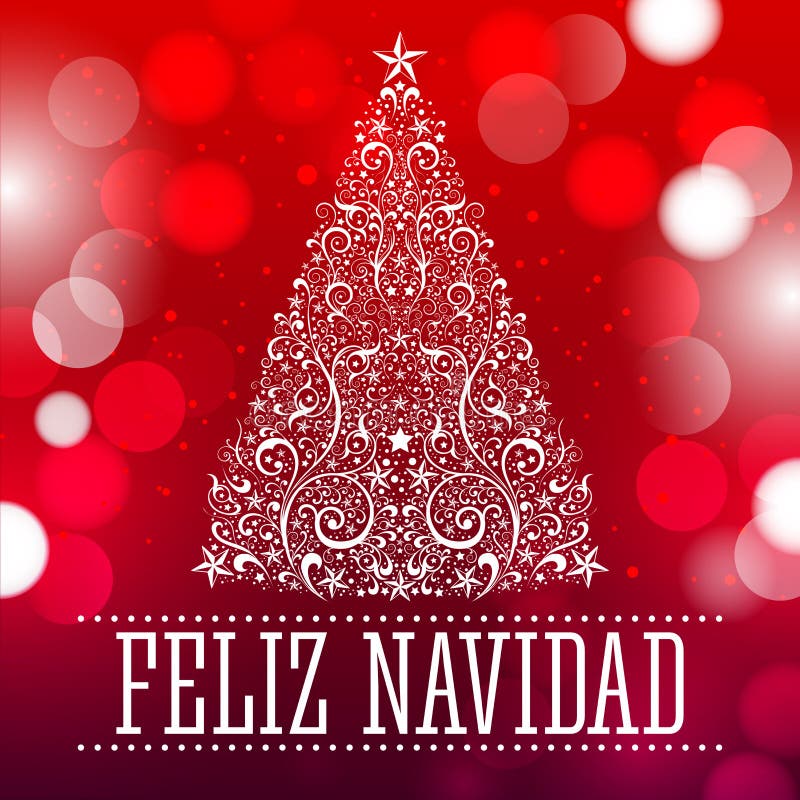 Feliz Navidad - texte d'Espagnol de Joyeux Noël illustration stock Feliz Navidad - texte d'Espagnol de Joyeux Noël illustration stock
