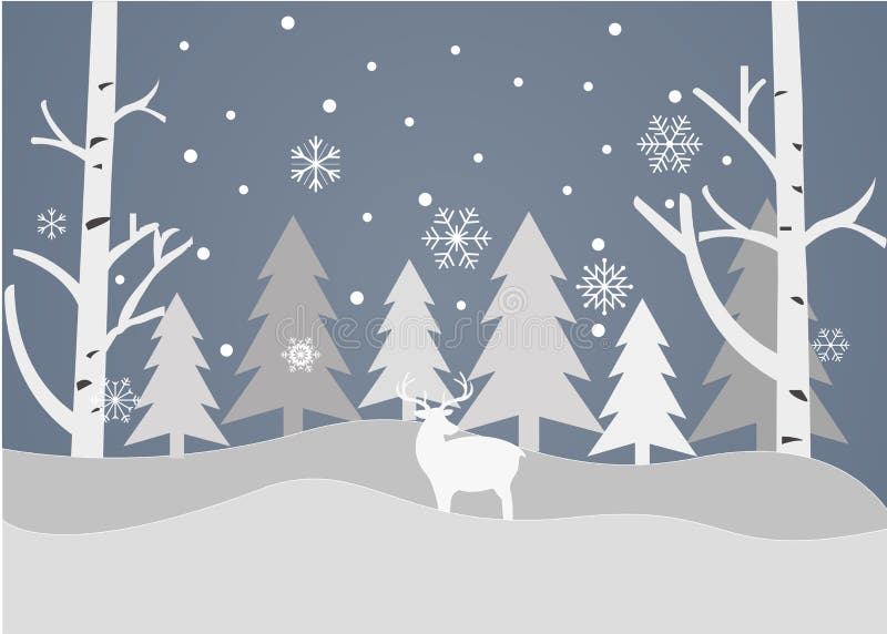 Feliz Navidad y Feliz Año Nuevo en un fondo gris libre illustration