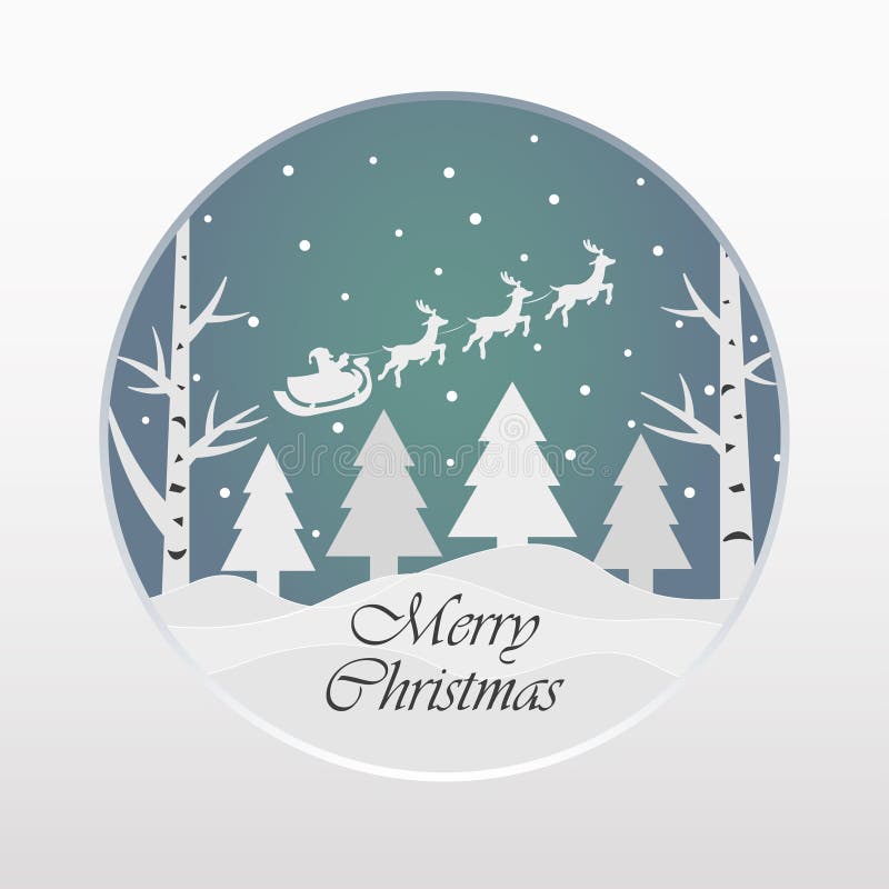 Feliz Navidad y Feliz Año Nuevo Ilustración del vector ilustración del vector