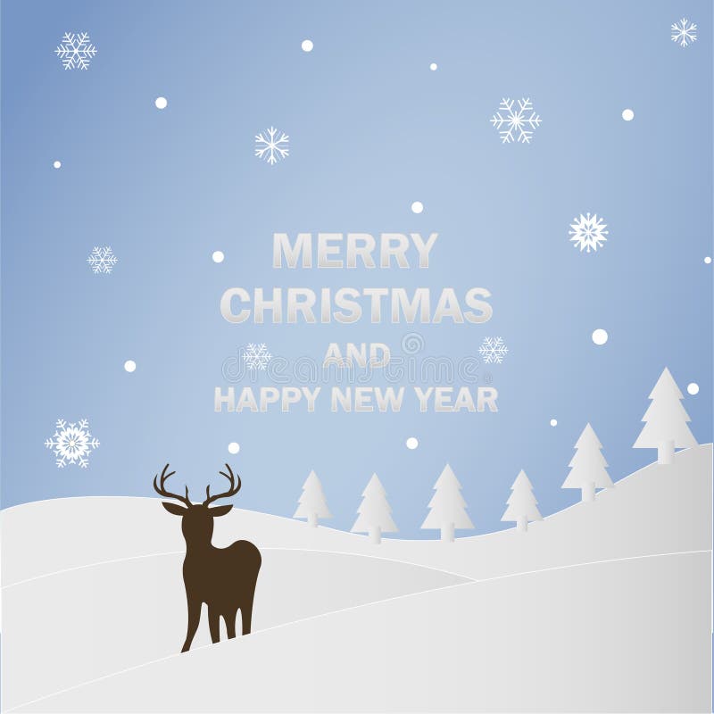 Feliz Navidad y Feliz Año Nuevo Ilustración del vector stock de ilustración