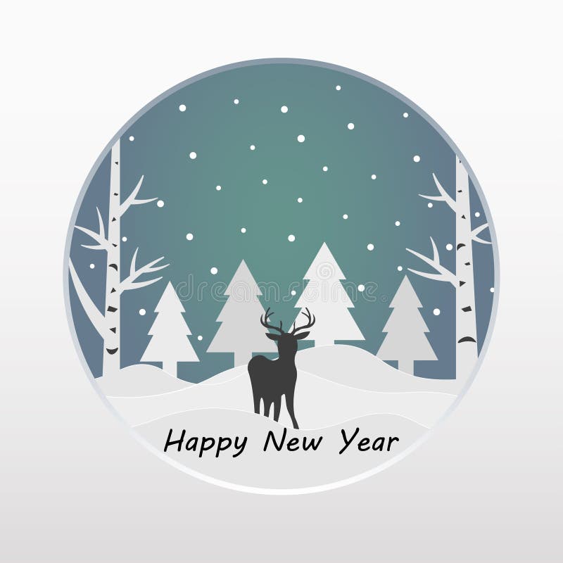 Feliz Navidad y Feliz Año Nuevo Ilustración del vector stock de ilustración