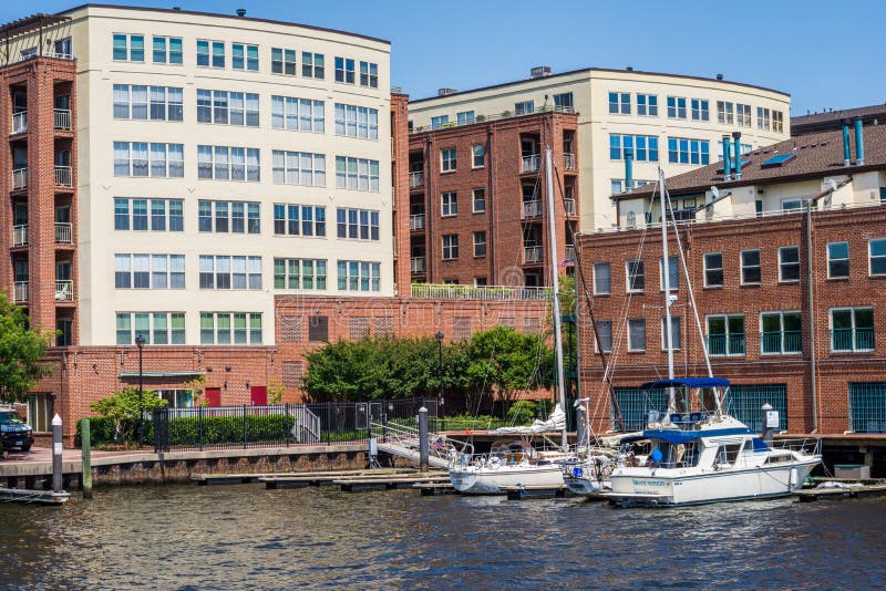 Fells Point/ Canton Waterfront in Baltimore, Maryland Editorial