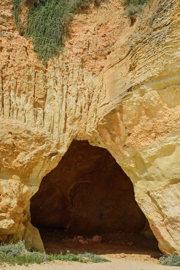 Felsen und Höhle Praia DA Rocha, Algarve, Portugal stockbilder Felsen und Höhle Praia DA Rocha, Algarve, Portugal stockbilder