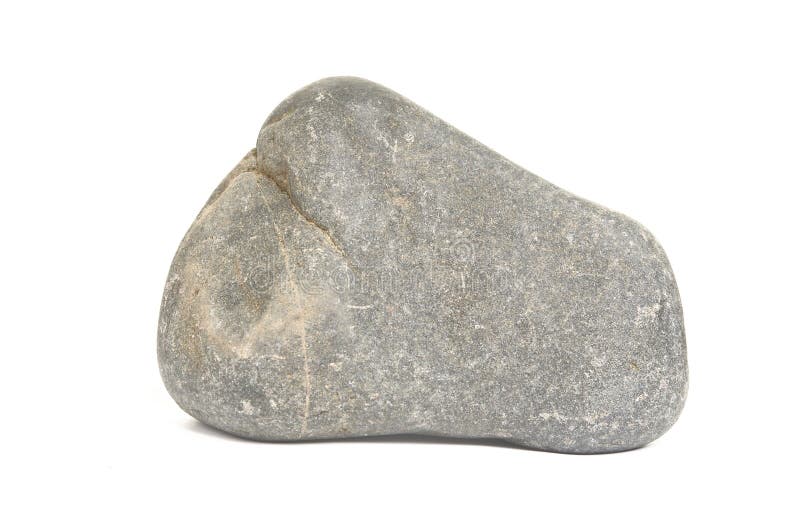 Felsenflußstein auf Weiß lizenzfreies stockbild Felsenflußstein auf Weiß lizenzfreies stockbild