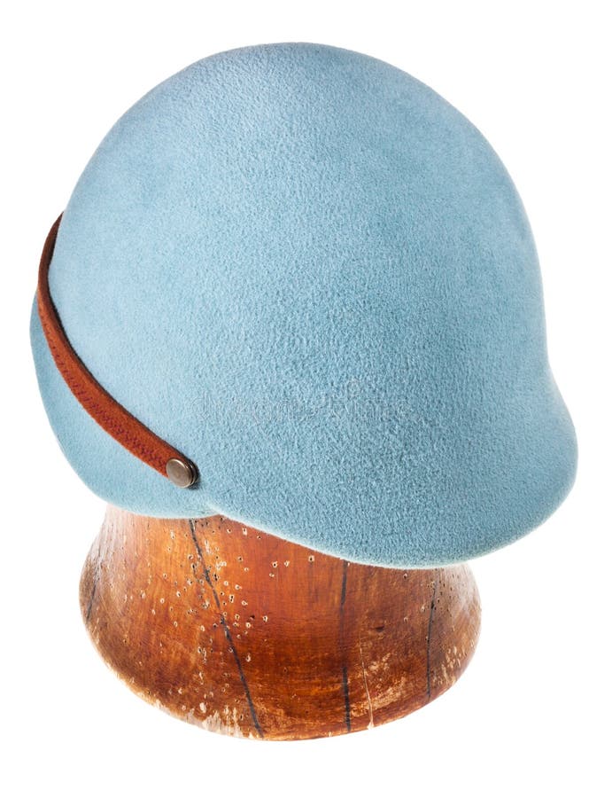 Felt light blue soft cap