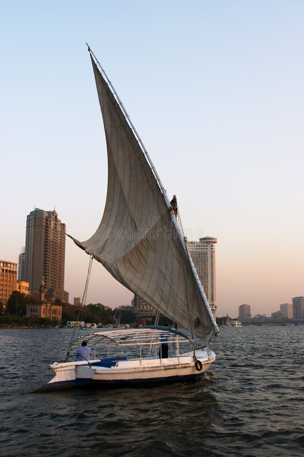 Felukah under sail stock photo. Image of boat, sail, traditional 135922