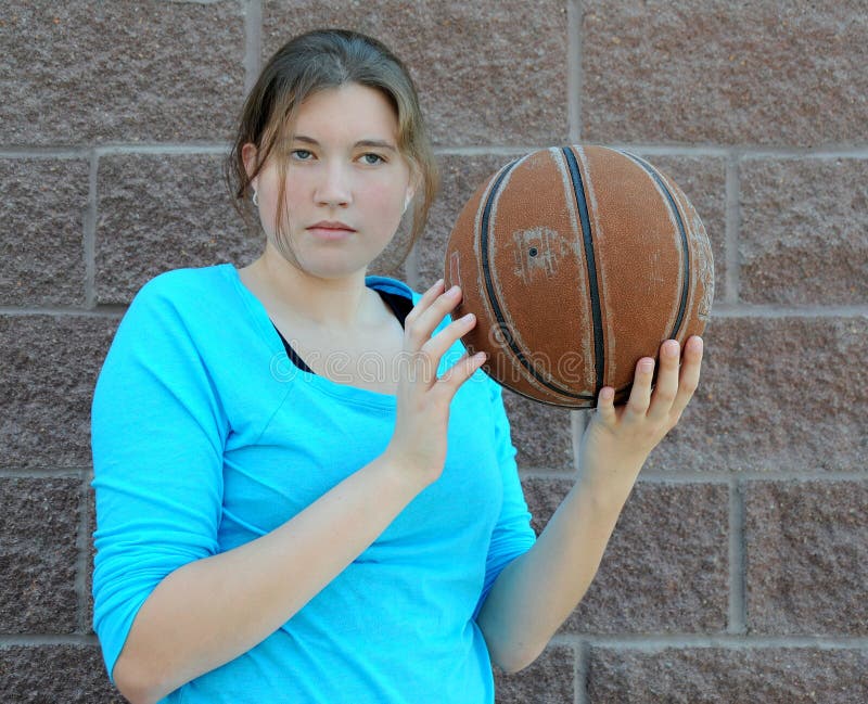 Female basketball player. stock image. Image of leisure - 26599045