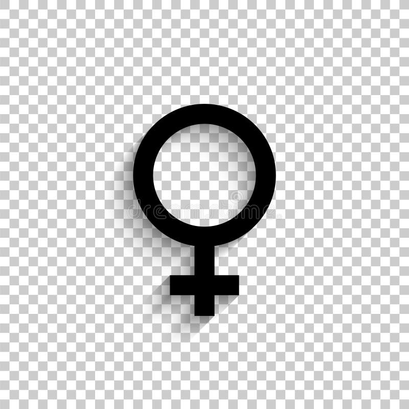 Female - black vector icon. 