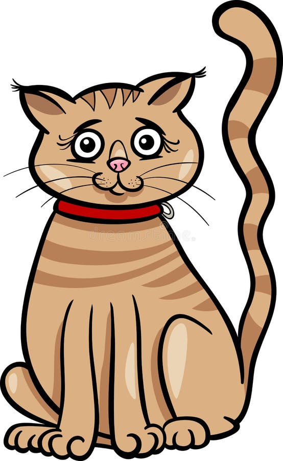 Female Cat Cartoon Illustration Stock Vector Illustration of