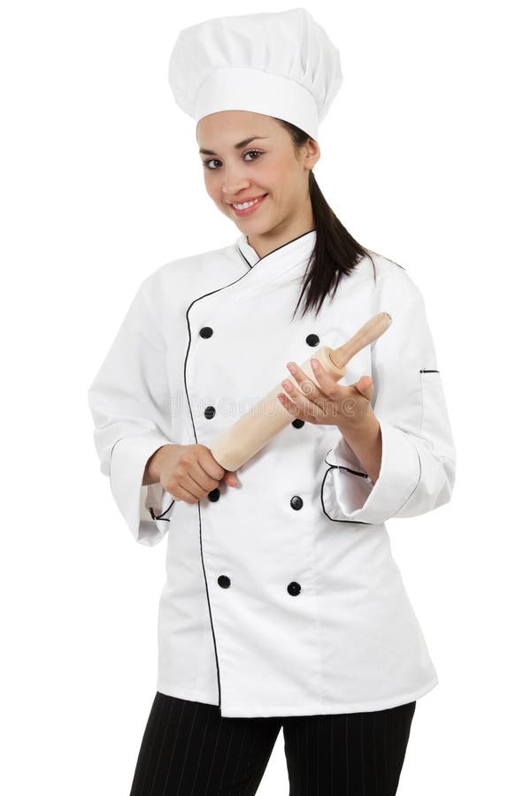 Female Chef stock image. Image of portrait, service, female 24364497