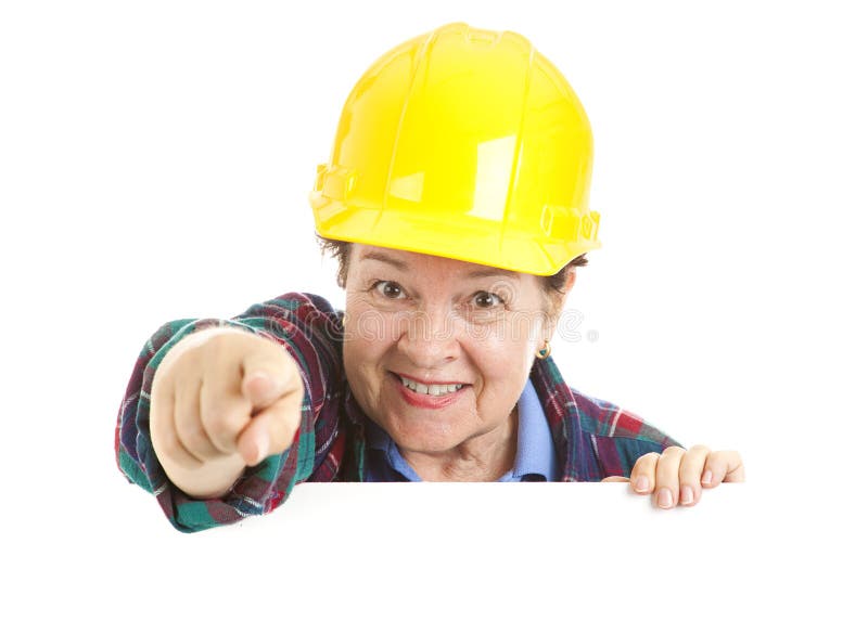Female Construction Worker Pointing stock images Female Construction Worker Pointing stock images