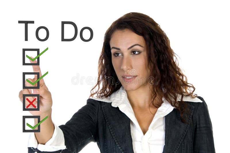 Female corporate ceo - to do list