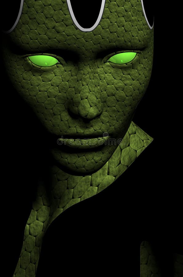 Female cyborg royalty free illustration