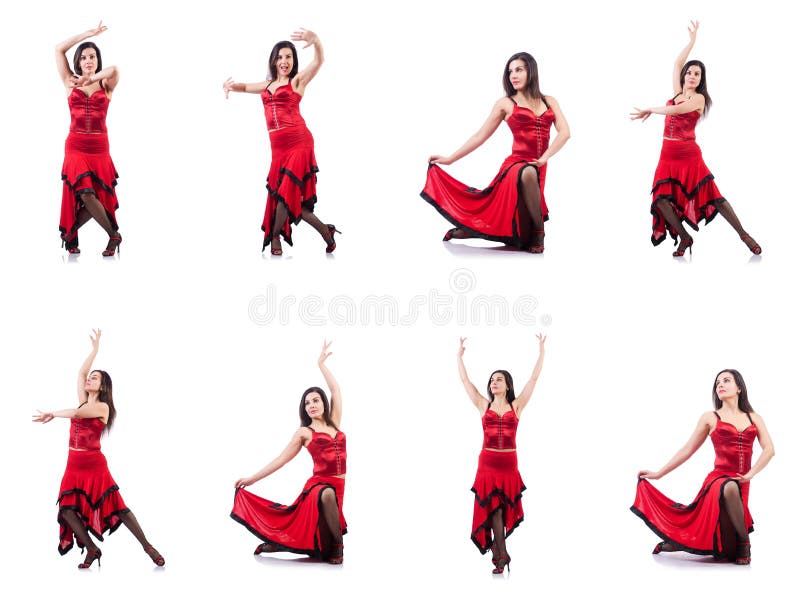 The Female Dancer Dancing Spanish Dances Stock Photo Image of girl