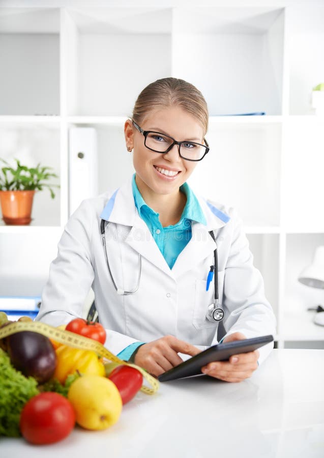 Female Dietitian royalty free stock image