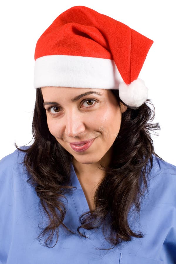 Female doctor christmas stock images Female doctor christmas stock images