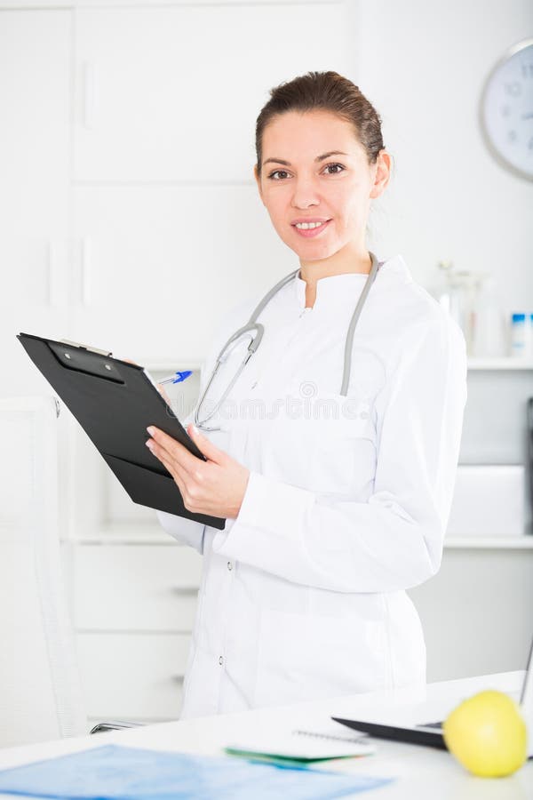 Female Doctor In Office Stock Image Image Of Medicine 89545809