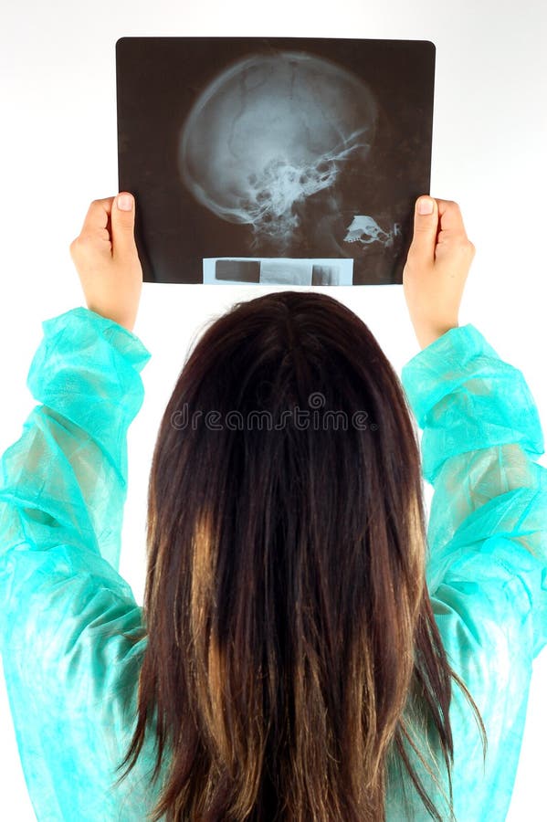 Female doctor with x-ray 7