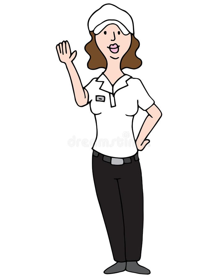 Female Employee royalty free illustration
