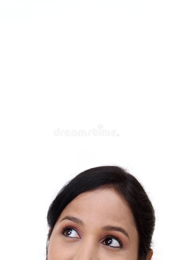 Female eyes looking up stock image. Image of charming 52565033