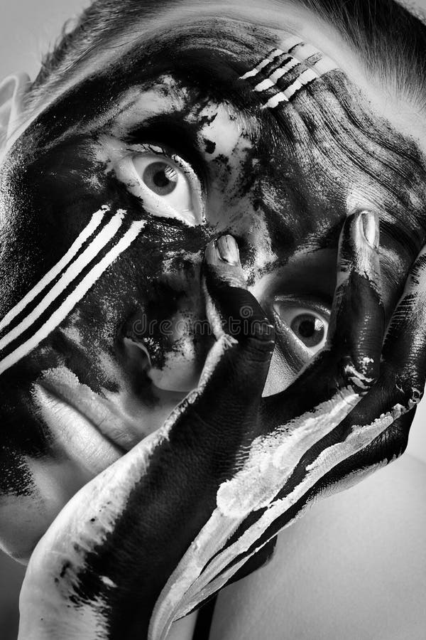 Body art makeup stock image. Image of mysterious, design - 110334079