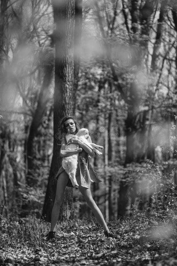 Little Girl In The Forest Topless