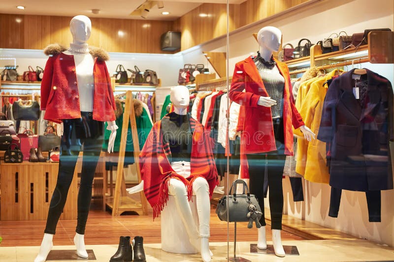 Fashion Shop Clothing Store Stock Image - Image of boutiques, door ...