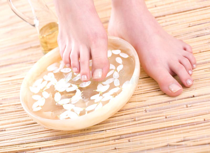 Female feet royalty free stock photography