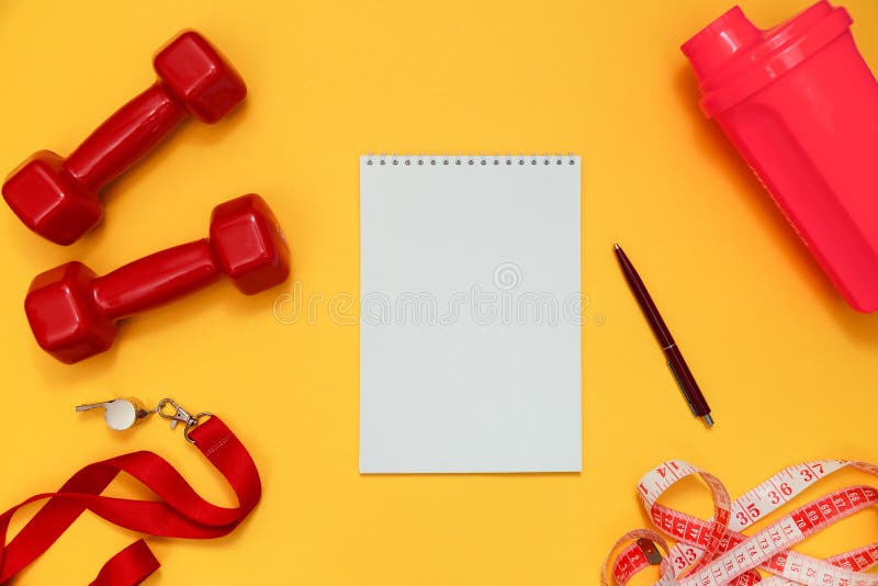 Female fitness kit for training program royalty free stock image Female fitness kit for training program royalty free stock image