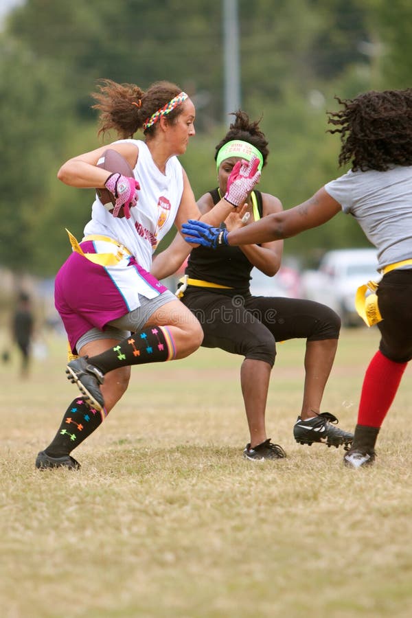 Women Practice in Flag Football League Editorial Stock Image Image of practicing, competitive