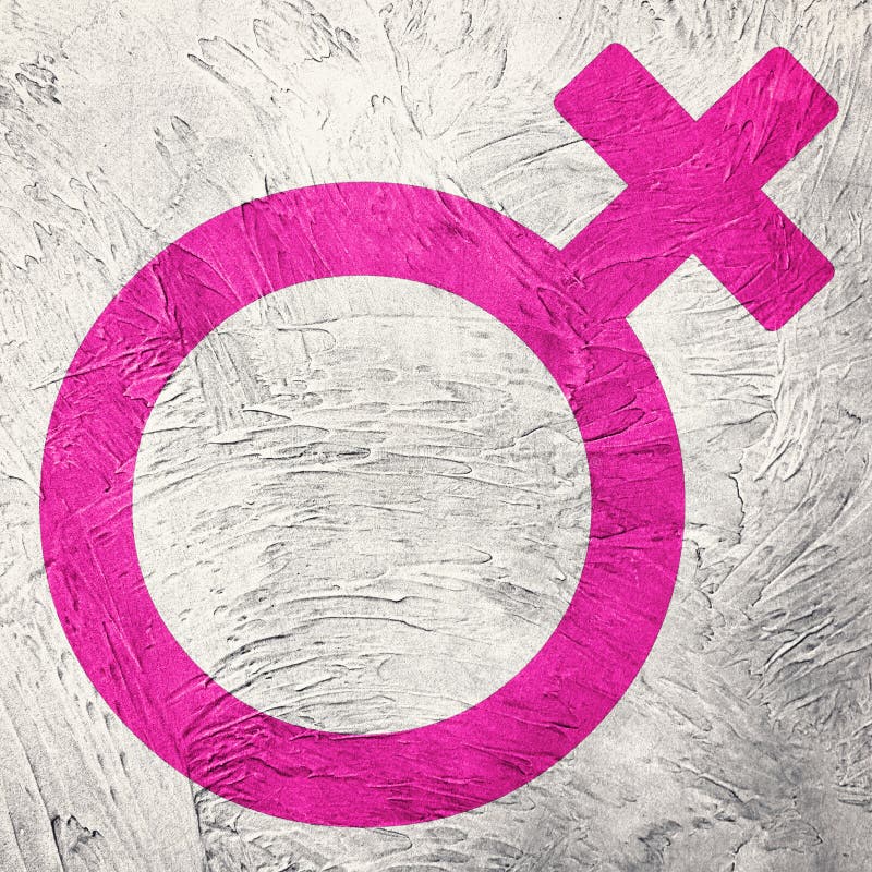 The female gender symbol. Retro style. royalty free stock image The female gender symbol. Retro style. royalty free stock image