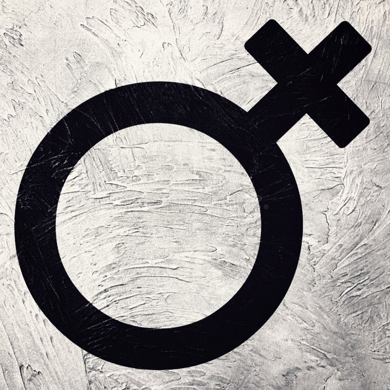 The Female Gender Symbol. Retro Style Stock Photo - Image of decorative ...