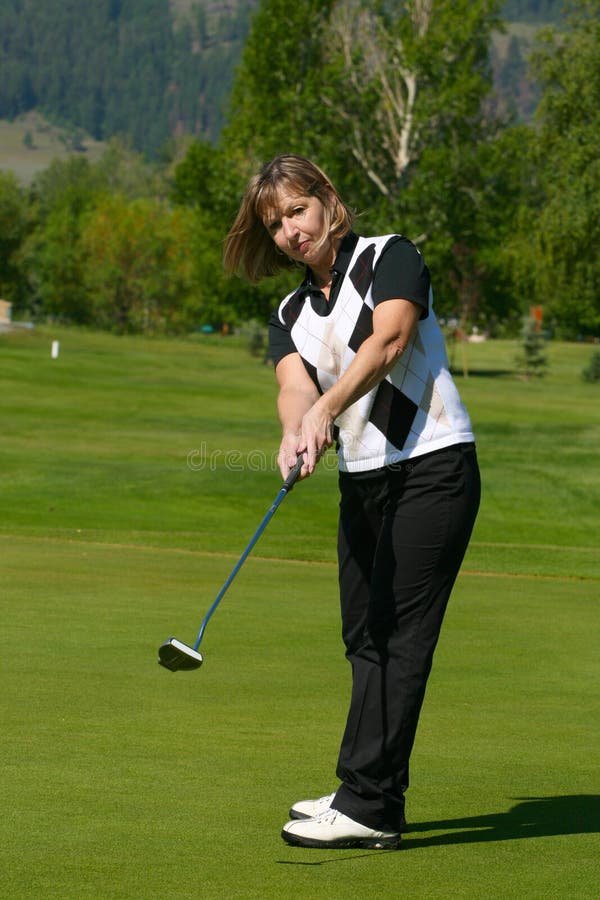 Female golfer