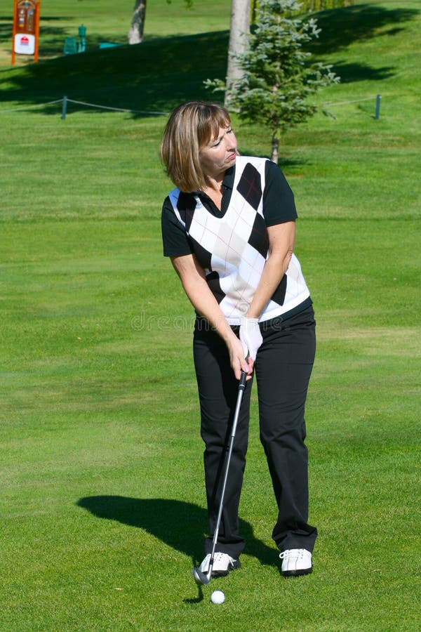 Female golfer