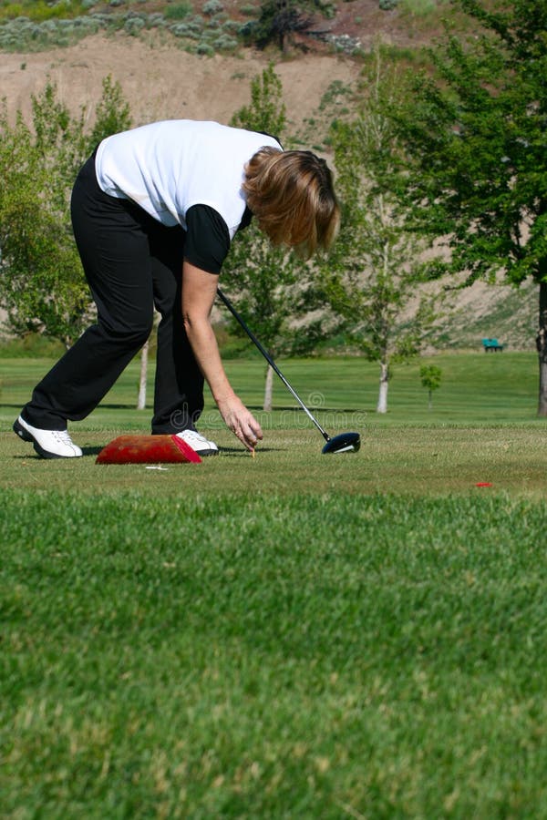Female Golfer royalty free stock images Female Golfer royalty free stock images