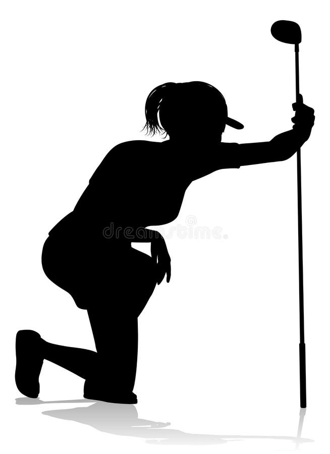 Golfer Golf Sports Person Silhouette royalty free illustration Golfer Golf Sports Person Silhouette royalty free illustration