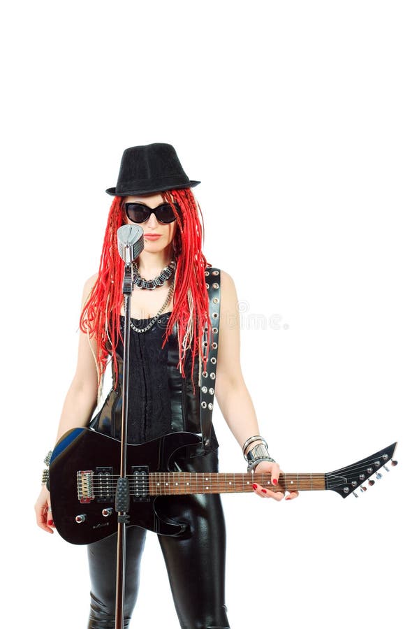 Female Guitarist Royalty Free Stock Photo - Image: 31931325