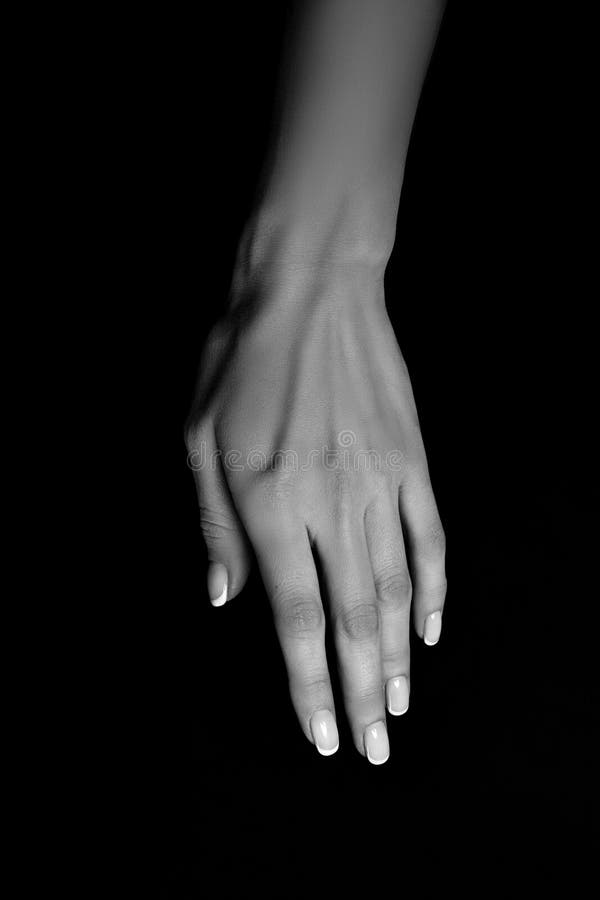 Close up of woman hands. Girl in black b, Stock Video