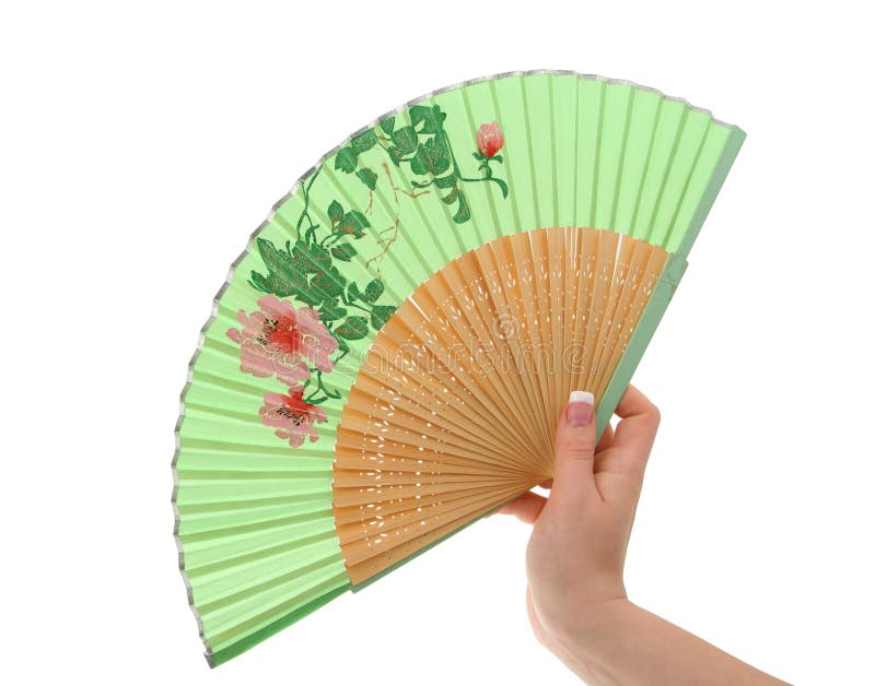 Female hand with decorated fan 3