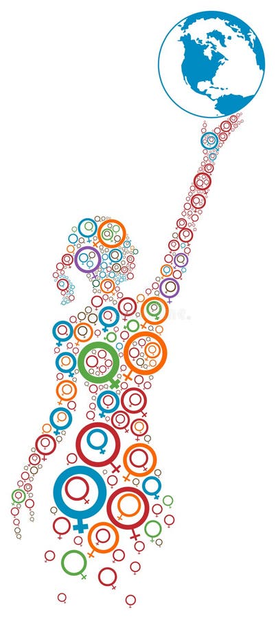 Female hand holding earth. vector illustration Female hand holding earth. vector illustration