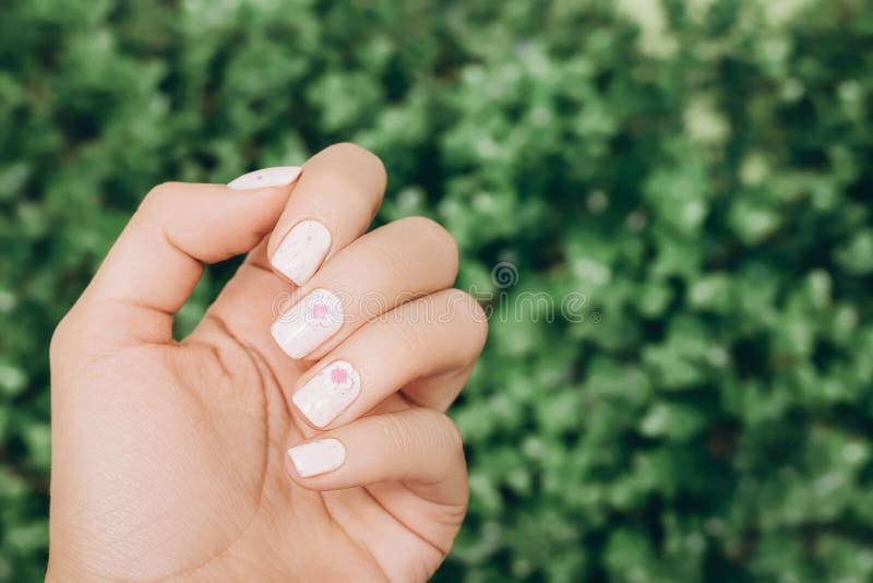 4. Pink and Black Floral Nail Art - wide 7