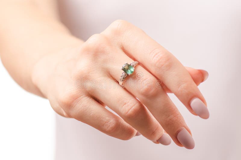 Female hand a ring stock photo. Image of diamond, design 106358640